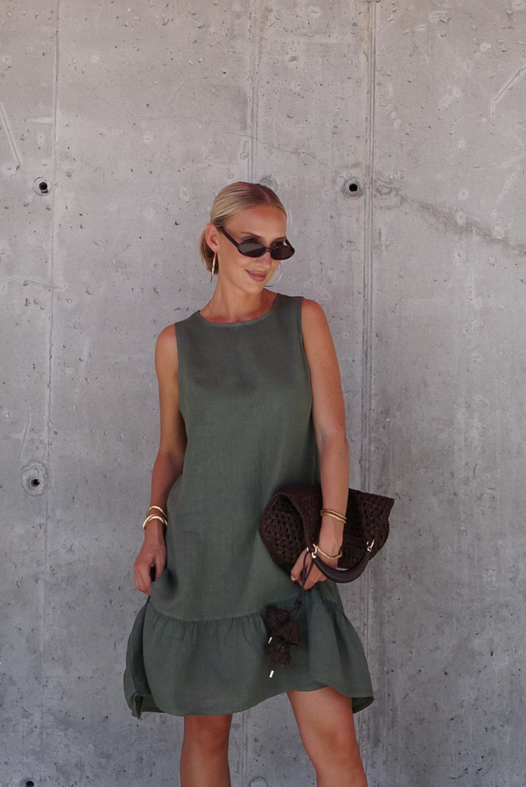 Szarolubowa sukienka